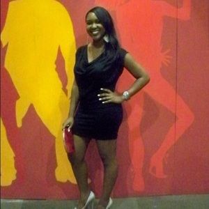 Little Black Dress with Slouchy Neckline